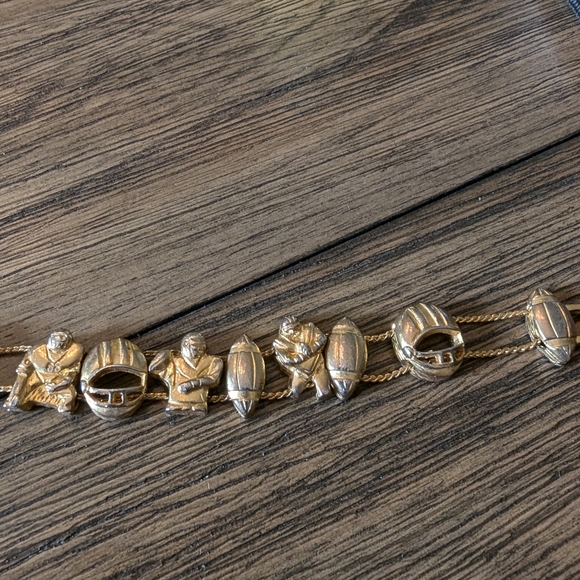 Charm Bracelet - Football 7" - Picture 4 of 5